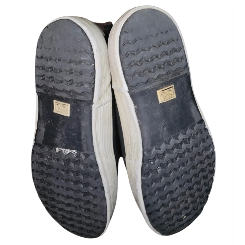 Aigle Black and White Tall Boots